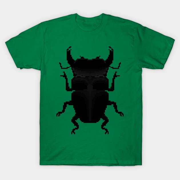 It's a pixel dorcus stag T-Shirt by ManicWax